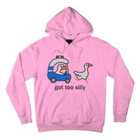 Got Too Silly Funny Goose Police Hoodie