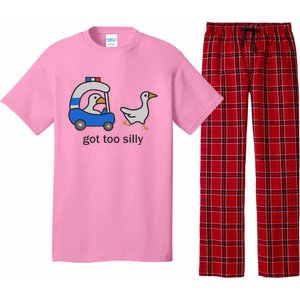 Got Too Silly Funny Goose Police Pajama Set