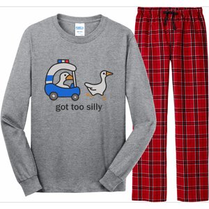 Got Too Silly Funny Goose Police Long Sleeve Pajama Set