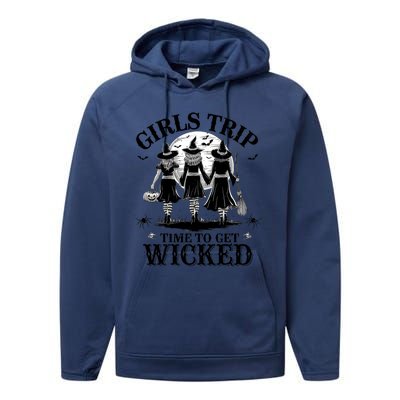 Girl.S Trip Salem Basic Witch Halloween Women Performance Fleece Hoodie