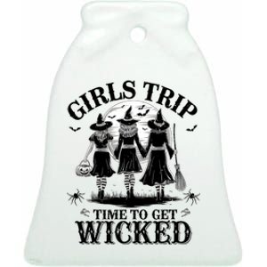 Girl.S Trip Salem Basic Witch Halloween Women Ceramic Bell Ornament