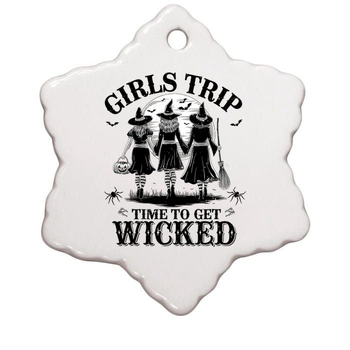 Girl.S Trip Salem Basic Witch Halloween Women Ceramic Star Ornament