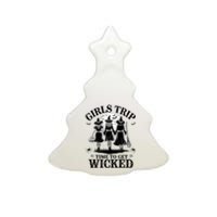 Girl.S Trip Salem Basic Witch Halloween Women Ceramic Tree Ornament