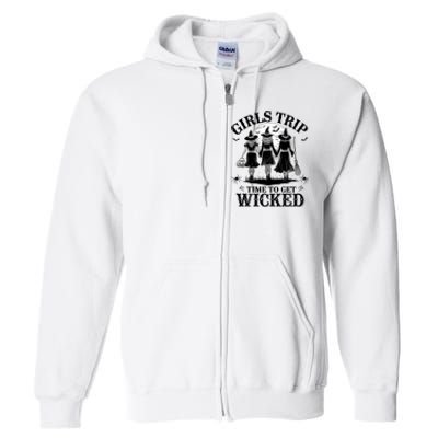 Girl.S Trip Salem Basic Witch Halloween Women Full Zip Hoodie