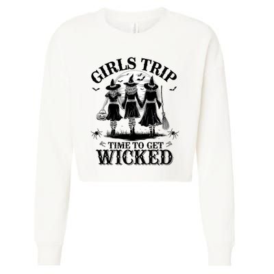 G.I.R.L.S Trip Salem Basic Witch Halloween Cropped Pullover Crew