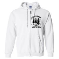 G.I.R.L.S Trip Salem Basic Witch Halloween Full Zip Hoodie