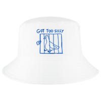Got Too Silly Funny Duck, Silly Goose Funny, meme Cool Comfort Performance Bucket Hat