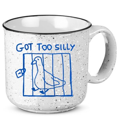 Got Too Silly Funny Duck, Silly Goose Funny, meme 15oz Campfire Ceramic Mug