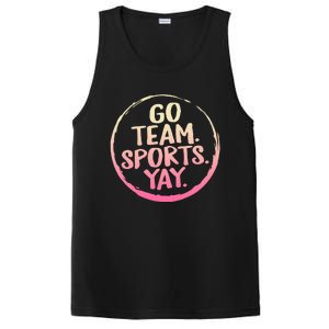 Go Team Sports Yay Baseball Hockey Volleyball Football Coach Great Gift PosiCharge Competitor Tank