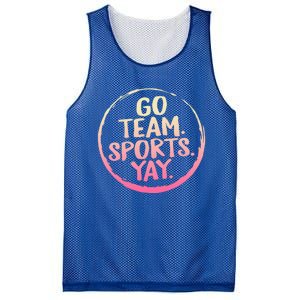 Go Team Sports Yay Baseball Hockey Volleyball Football Coach Great Gift Mesh Reversible Basketball Jersey Tank