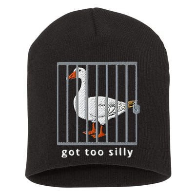 Got Too Silly Goose Short Acrylic Beanie