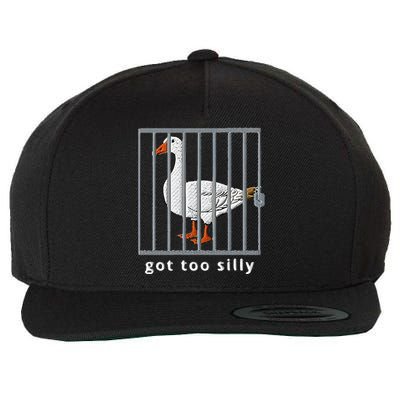 Got Too Silly Goose Wool Snapback Cap