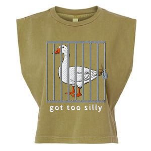 Got Too Silly Goose Garment-Dyed Women's Muscle Tee