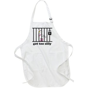 Got Too Silly Funny Silly Goose Lover Mugshot Full-Length Apron With Pockets