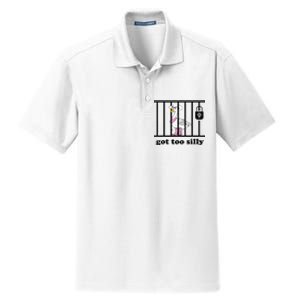 Got Too Silly Funny Silly Goose Lover Mugshot Dry Zone Grid Polo