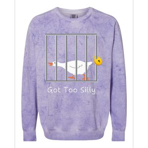 Got Too Silly Silly Goose Colorblast Crewneck Sweatshirt