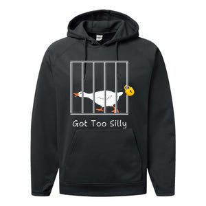 Got Too Silly Silly Goose Performance Fleece Hoodie