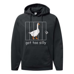 Got Too Silly  Silly Goose Performance Fleece Hoodie