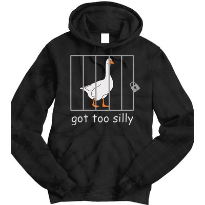 Got Too Silly  Silly Goose Tie Dye Hoodie