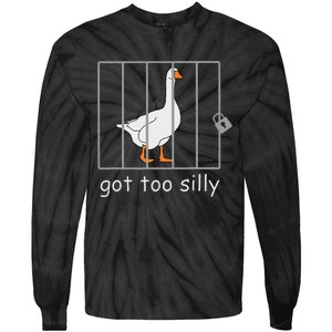 Got Too Silly  Silly Goose Tie-Dye Long Sleeve Shirt