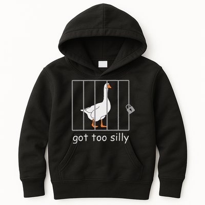 Got Too Silly  Silly Goose Kids Hoodie