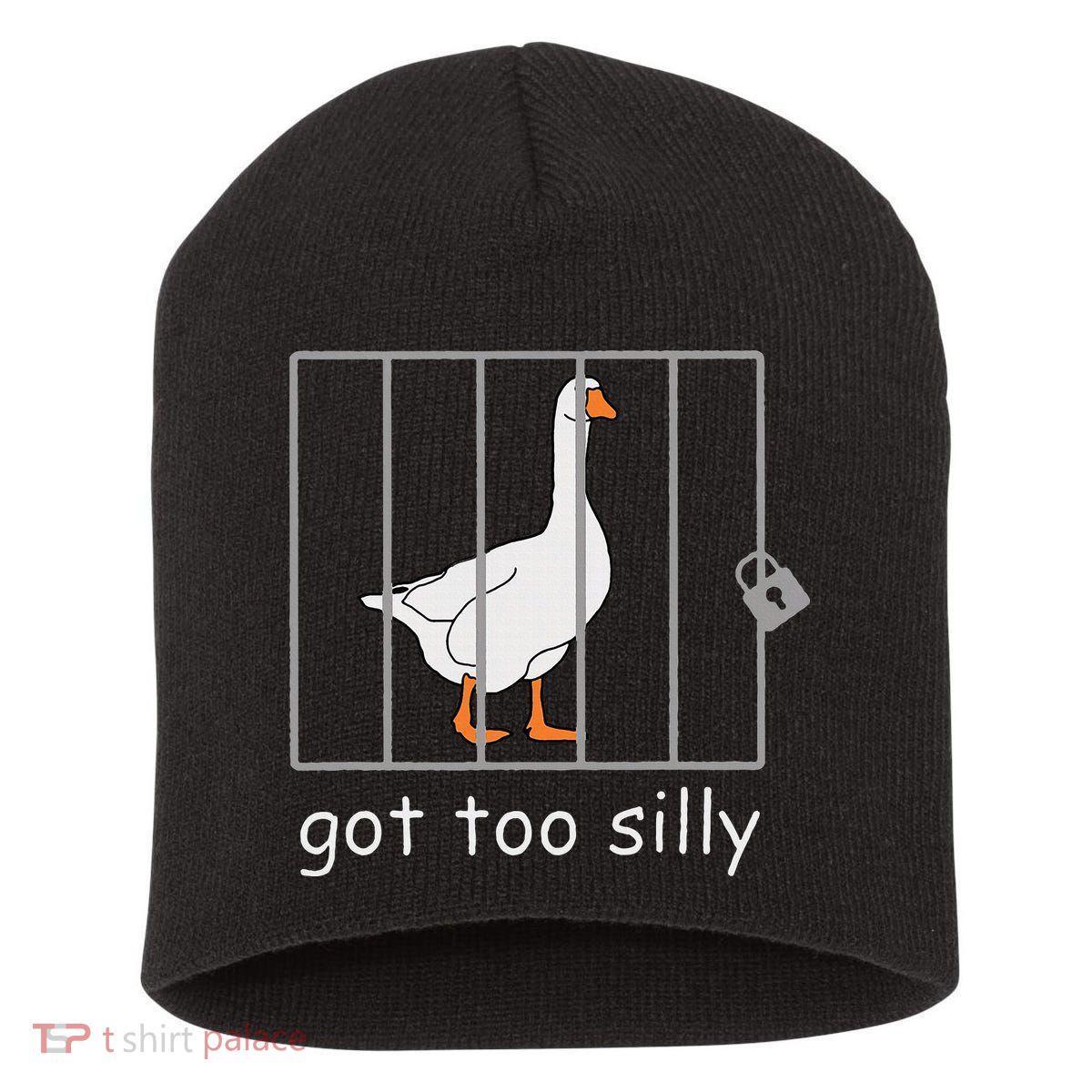 Got Too Silly  Silly Goose Short Acrylic Beanie