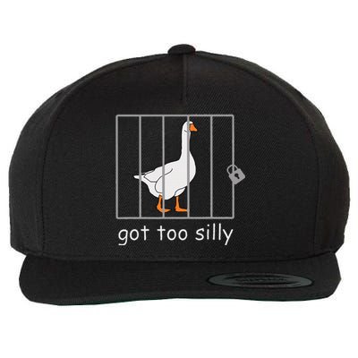 Got Too Silly  Silly Goose Wool Snapback Cap