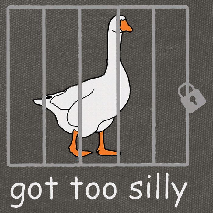 Got Too Silly  Silly Goose Cotton Canvas Backpack