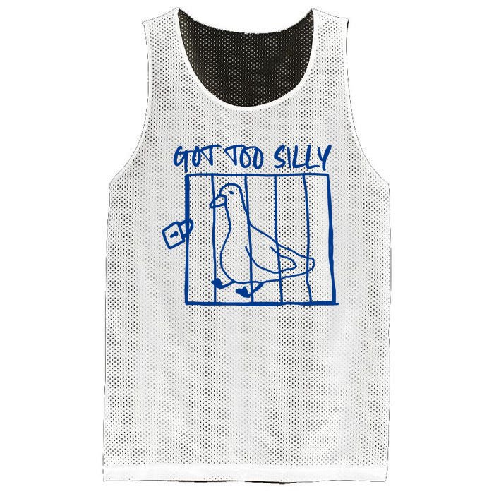 Got Too Silly Funny Silly Goose Mesh Reversible Basketball Jersey Tank