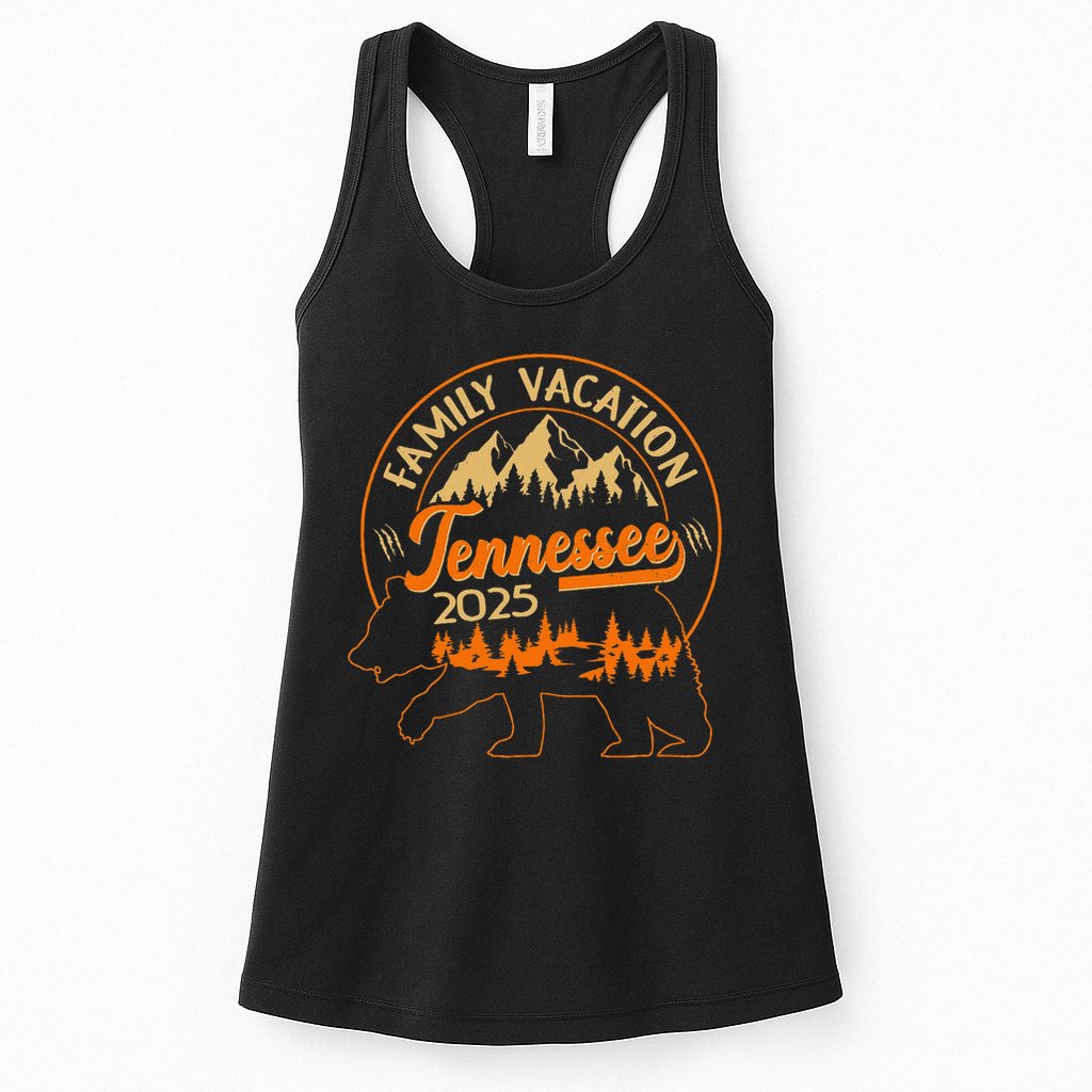 Gatlinburg Tennessee Smoky Mountains 2025 Family Vacation Womens Tank Top