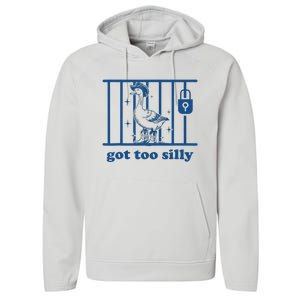 Got Too Silly Silly Goose Performance Fleece Hoodie