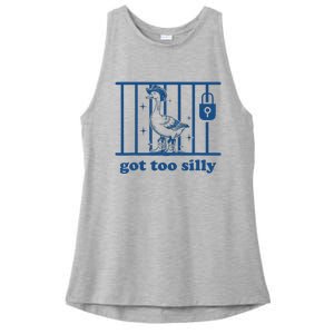 Got Too Silly Silly Goose Ladies PosiCharge Tri-Blend Wicking Tank