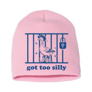 Got Too Silly Silly Goose Short Acrylic Beanie