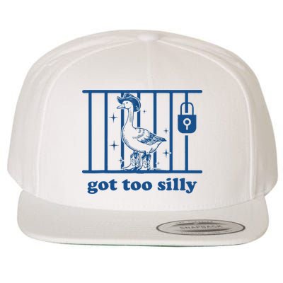 Got Too Silly Silly Goose Wool Snapback Cap