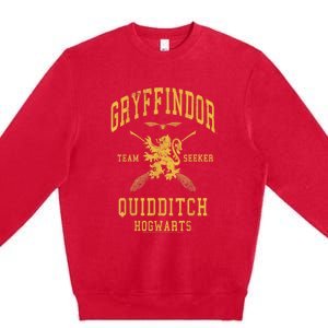 Gryffindor Team Seeker Hogwarts Quidditch Premium Crewneck Sweatshirt