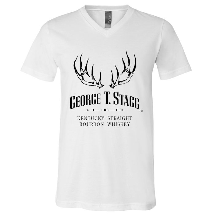 George T. Stagg Vintage Bourbon Distillery V-Neck T-Shirt