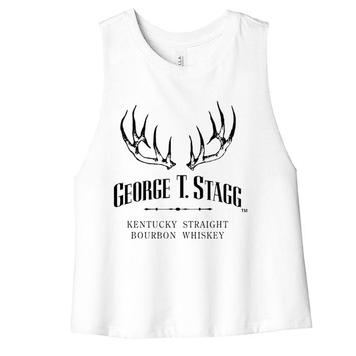 George T. Stagg Vintage Bourbon Distillery Women's Racerback Cropped Tank