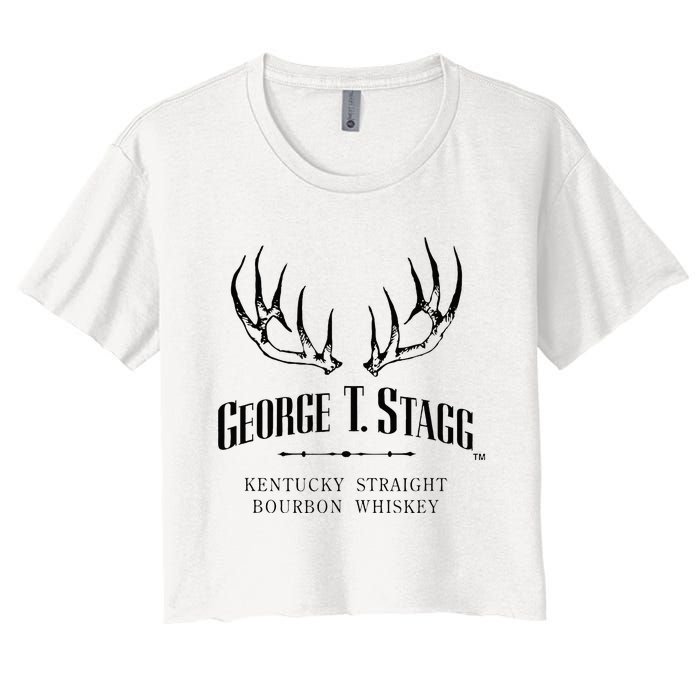 George T. Stagg Vintage Bourbon Distillery Women's Crop Top Tee