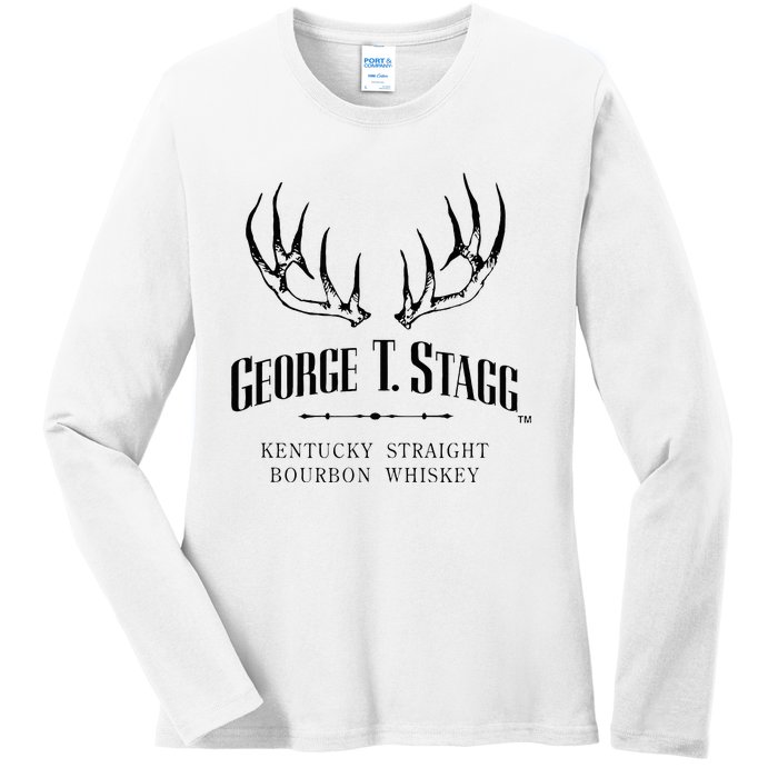 George T. Stagg Vintage Bourbon Distillery Ladies Long Sleeve Shirt