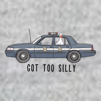 Got Too Silly Goose And Playful Police Car Humor Kids Sweatshirt