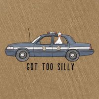 Got Too Silly Goose And Playful Police Car Humor Cotton Canvas Backpack