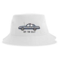 Got Too Silly Goose And Playful Police Car Humor Sustainable Bucket Hat