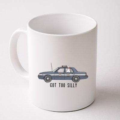 Got Too Silly Goose And Playful Police Car Humor Mug