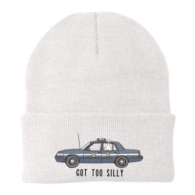 Got Too Silly Goose And Playful Police Car Humor Beanie