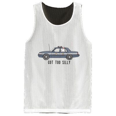 Got Too Silly Goose And Playful Police Car Humor Mesh Reversible Basketball Jersey Tank