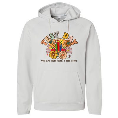 Groovy Teacher Shirt You Are More Than a Test Score Test Day Performance Fleece Hoodie