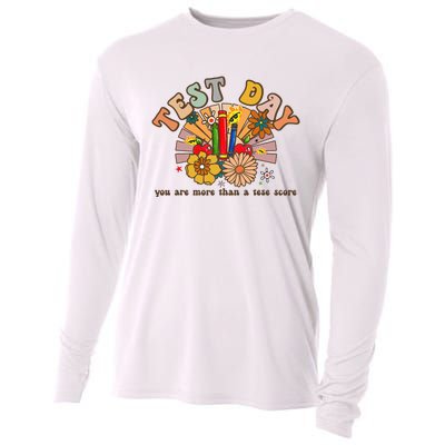 Groovy Teacher Shirt You Are More Than a Test Score Test Day Cooling Performance Long Sleeve Crew