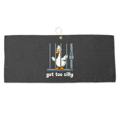 Got Too Silly Goose Large Microfiber Waffle Golf Towel