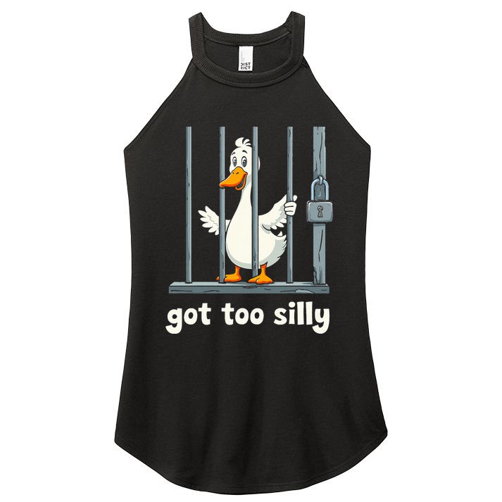 Got Too Silly Goose Women's Perfect Tri Rocker Tank