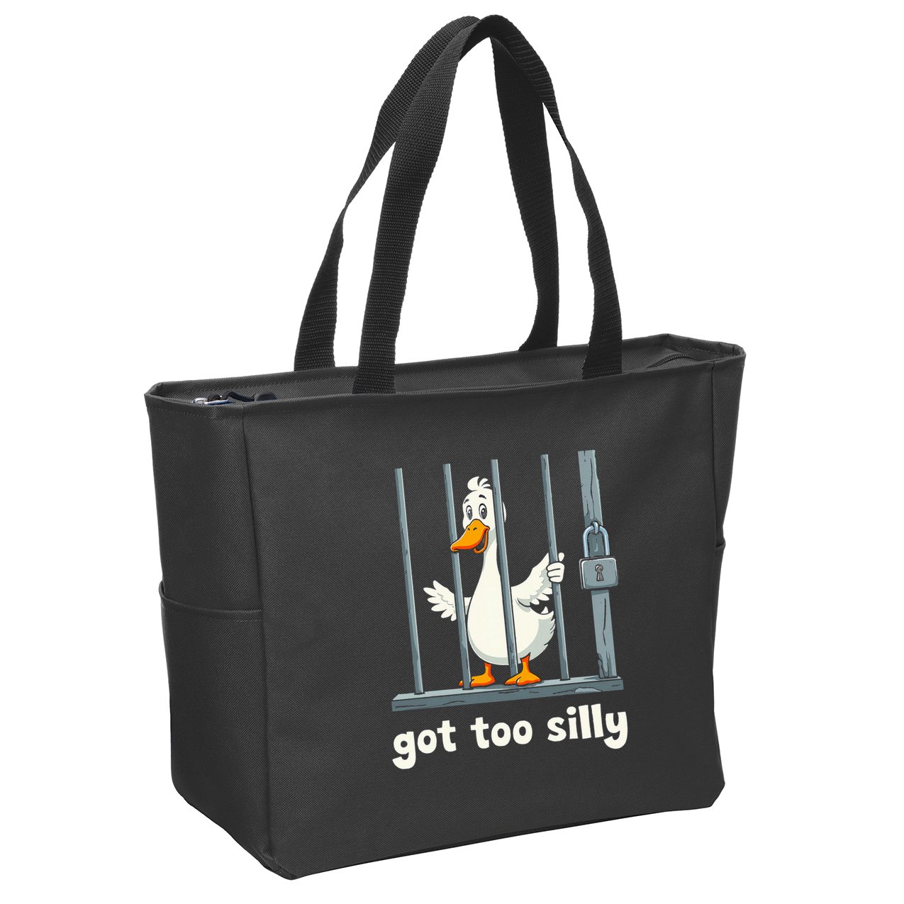 Got Too Silly Goose Zip Tote Bag